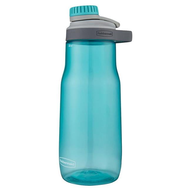 Rubbermaid 6504179 32 oz Aqua Water Blue Plastic Water Bottle BPA Free