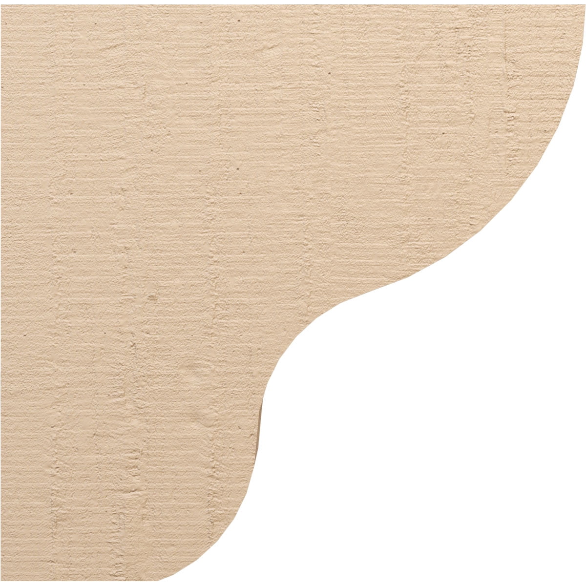 9"W x 36"D x 36"H Thin Greensboro Rough Cedar Woodgrain TimberThane Corbel, Primed Tan