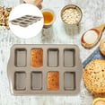 thumbnail image 3 of Mini loaf Pan Mini Loaf Baking Tin Carbon Steel Baking Pan Metal Bread Pan with Multi-grid, 3 of 8