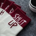 thumbnail image 2 of Funny Athletic Personality Cool Letter Print Cotton Man Woman Couples Socks, 2 of 8