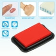 thumbnail image 3 of Large Stamp Pad, Washable Craft Ink Pad for Rubber Stamp Card Making Stamping Scrapbook Fingerprint Handprint Red/Black, 3 of 6