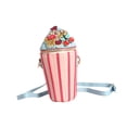 thumbnail image 3 of Bunblic Bucket Bag Adjustable Shoulder Strap Handheld Icecream Shaped Pouch for Vacation Large, 3 of 8