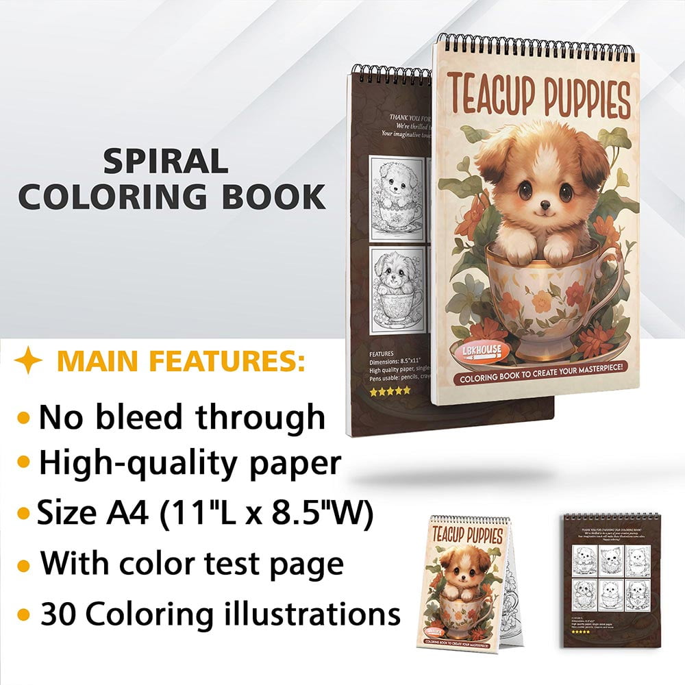 Netecom Cozy Countryside Christmas Coloring Book Spiral Bound for Adult, Premium Cover