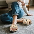 thumbnail image 3 of Xoenoiee Rooster Chicken Sunflower Egg Print Slippers for Women, Memory Foam Soft Warm Slip On Open Toe Cotton House Slippers, Anti-Skid Cozy for Indoor Outdoor, 10.5-11.5 W/9.5-10.5 M, 3 of 7