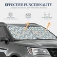 thumbnail image 2 of Lsque Funny Cute Healthy Teeth 2 PCS Windshield Sun Shade | CarFoldable Window Covers | Car Accessories Reflect UV for Universal Cars SUV Truck | Medium, 2 of 7