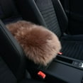 thumbnail image 3 of RABBITH Auto Car Center Console Furry Armrest for Seat Box Pad Trim Pad Cover Universal, 3 of 14