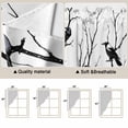 thumbnail image 5 of Black Branches Birds Swag Curtains for Kitchen/Bedroom/Living Room, Modern Abstract Forest Silhouettes Scalloped Curtains 63 Inch Long, Window Swag Topper Curtains Valances 2 Panels Set 36"x63", 5 of 8