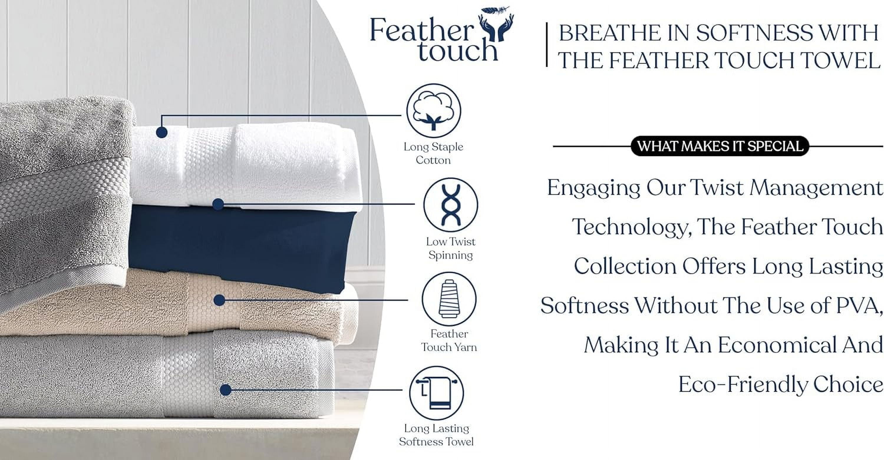 Delara Organic Cotton Bath Sheet 36"x70" 650 GSM Plush Soft Absorbent Quick-Dry Towel, GOTS & OEKO-TEX Certified, Ivory