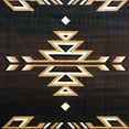 thumbnail image 7 of BizChair Southwest Native, Area Rug, Brown Black Beige Ivory (4 Feet X 5 Feet), 7 of 7