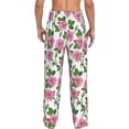 thumbnail image 3 of Xecao Rose Flowers Men's Straight Lounge Pajama Pants: The Ultimate in Comfortable Sleepwear, 3 of 9