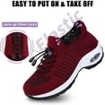 thumbnail image 4 of Sneakers Breathable Women Walking Shoes Slip on Trainers Women's Comfortable Casual Ladies Athletic Shoe Thick Bottom, 4 of 14