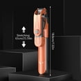 thumbnail image 3 of bedienty Self Stick Multicolor V4.0 Wireless Remote Control Tripod Foldable Bluetooth-Compatible Phone Holder Stand with Fill Light Orange 1Set, 3 of 6