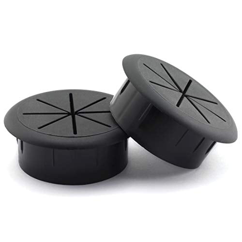 HJ Garden 2PCS 2Inch (50mm) Desk Cord Grommets Wire Cable Hole Cover