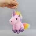 thumbnail image 4 of LLavero de muñeca de unicornio de peluche de dibujos animados Kawaii, Lindo bolso de colores dulces para damas, llavero de coche para hombres, bolsas de estudiantes, colgante de equipaje, 4 of 5