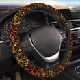 thumbnail image 5 of Naloa Orange Lightning Elastic Steering Wheel Cover, Auto Steering Wheel Cover – 15 Inch, Fit Suvs,Vans Cars,Trucks, 5 of 6