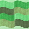 thumbnail image 1 of Ahgly Company Machine Washable Indoor Square Transitional Green Area Rugs, 8' Square, 1 of 7