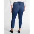 thumbnail image 3 of Terra & Sky Women's Plus Signature High Rise Skinny Jeans, 30" Inseam, Sizes 16W-26W, 3 of 5