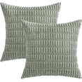 thumbnail image 6 of Wehilion Pack of 2 Corduroy Decorative Throw Pillow Covers Soft Boho Striped Pillow Covers Modern Farmhouse Christmas Home Decor for Sofa Living Room Couch Bed, 6 of 6