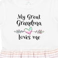 thumbnail image 4 of Inktastic My Great Grandma Loves Me Heart Great Grandchild Girls Toddler Dress, 4 of 5