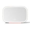thumbnail image 2 of Xingzhi Car Sunshade LED Makeup Mirror Cosmetic Mirrors Rechargeable Ring Light Low Power Consumption Automobile Supplies Pink, 2 of 6