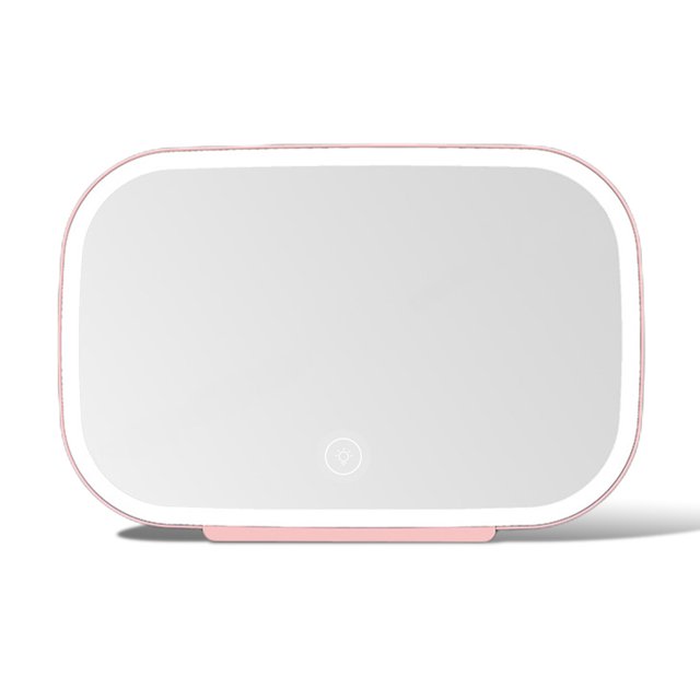 Guardoinrt Car Sunshade LED Makeup Mirror Cosmetic Mirrors Light Pink