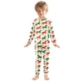 thumbnail image 3 of joogoo Horse Artistic Pajamas Set Long Sleeve Soft Cotton Sleepwear 2 Piece 24M, 3 of 7