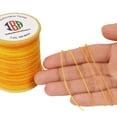 thumbnail image 3 of IBA Indianbeautifulart All Purpose Woolen ThreadYellowColor Friendship Bracelets Floss Embroidery Sewing Thread Lightweight Weaving Crochet Thread Pack Of1, 3 of 6