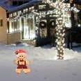 thumbnail image 6 of Dazzle Bright Christmas Outdoor Decorations, 2-Piece Lighted 2D Gingerbread Man, Pre-Lit Light Up Gingerbread Man Yard Display, 6 of 8