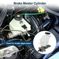 thumbnail image 2 of Unique Bargains Brake Master Cylinder for Kia Rio 2006-2011 Durable No.585101G100 Engine Compartment Hydraulic Master Cylinder Silver Tone,White with Reservoir 1 Pcs, 2 of 7