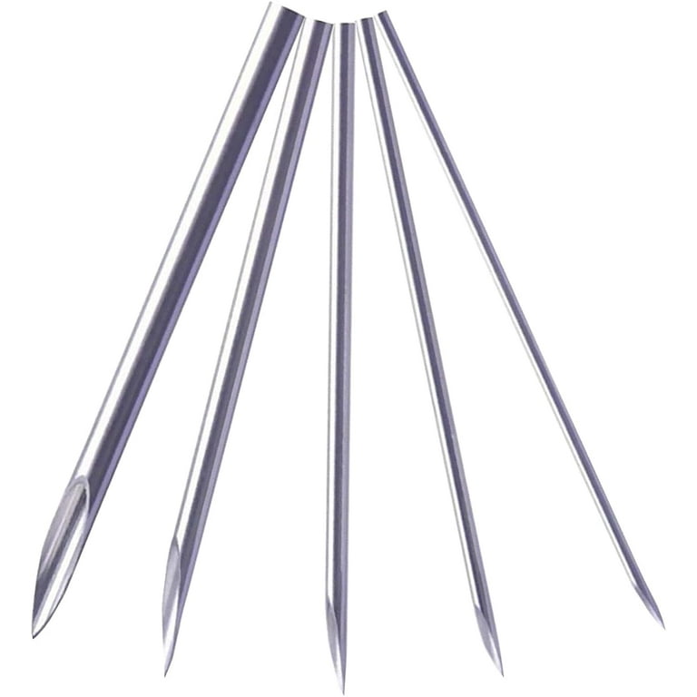 100 Pieces Body Piercing Hollow Needles with Stainless Steel