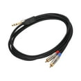 thumbnail image 3 of 6.35mm TRS To 2   Cable, Plug In Double Layer Shielding Microphone Cable Durable  For Home Theater Systems For Hi Fi Stereo Systems, 3 of 8