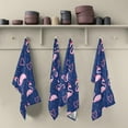 thumbnail image 5 of Dreamtimes Flamingo in Xmas Hat Kitchen Towels Set of 6 Dishcloths Hand Towels Tea Towels Ultra Absorbent for Cleaning Washing Drying Dishes Tableware 28'' x 18'', 5 of 7