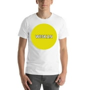 L Yellow Dot Weskan Short Sleeve Cotton T-Shirt By Undefined Gifts