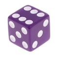 thumbnail image 3 of 10 dados D6 de 16 mm de alta calidad, color morado oscuro, ideales para juegos de mesa como D&amp;D en bares, pubs y clubes., 3 of 9