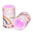 thumbnail image 7 of Yayeee Flameless Candles with Remote Flickering Battery Operated Multi Color Changing, Cute Rainbow, 7 of 7