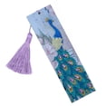 thumbnail image 1 of Inteprter Marcapáginas con pintura de diamantes 5D DIY, decoración de borlas de cuero, marca de libro para el Día de San Valentín, graduación, Artesanía Pavo real Inteprter HA003279-07, 1 of 1
