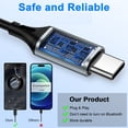 thumbnail image 6 of USB C Headphones Wired Compatible for iPhone 17/16/15, Type C Wired Earphones Ergonomic In-Ear Headset HiFi Stereo Earbuds with Mic&Volume Control Noise Cancelling Compatible for Samsung Galaxy,Black, 6 of 7