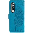 thumbnail image 2 of Wallet Case for Samsung Galaxy Z Fold 4 5G, 3D Butterfly Flower PU Leather with Credit Card Slots Holder Magnetic Closure Folio Phone Cover for Samsung Galaxy Z Fold 4 5G Rhinestone Blue, 2 of 7