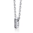 thumbnail image 1 of Collar inicial de plata esterlina Silvora con circonita cúbica letra I para niñas adolescentes, 1 of 8