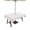 Beige, variant on Outdoor Tablecloth with Umbrella Hole, Farmhouse Beige White Striped Spillproof Waterproof Outdoor Table Cover, Modern Stripes Patio Tablecloths for Party Picnic Camping, Rectangle 60"x120"