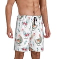 thumbnail image 2 of Fotbe Funny Chicken Pantalones Cortos de Pijama para Hombre, Ropa de Dormir, Pantalones de Pijama Cortos para Hombre-Small, 2 of 6