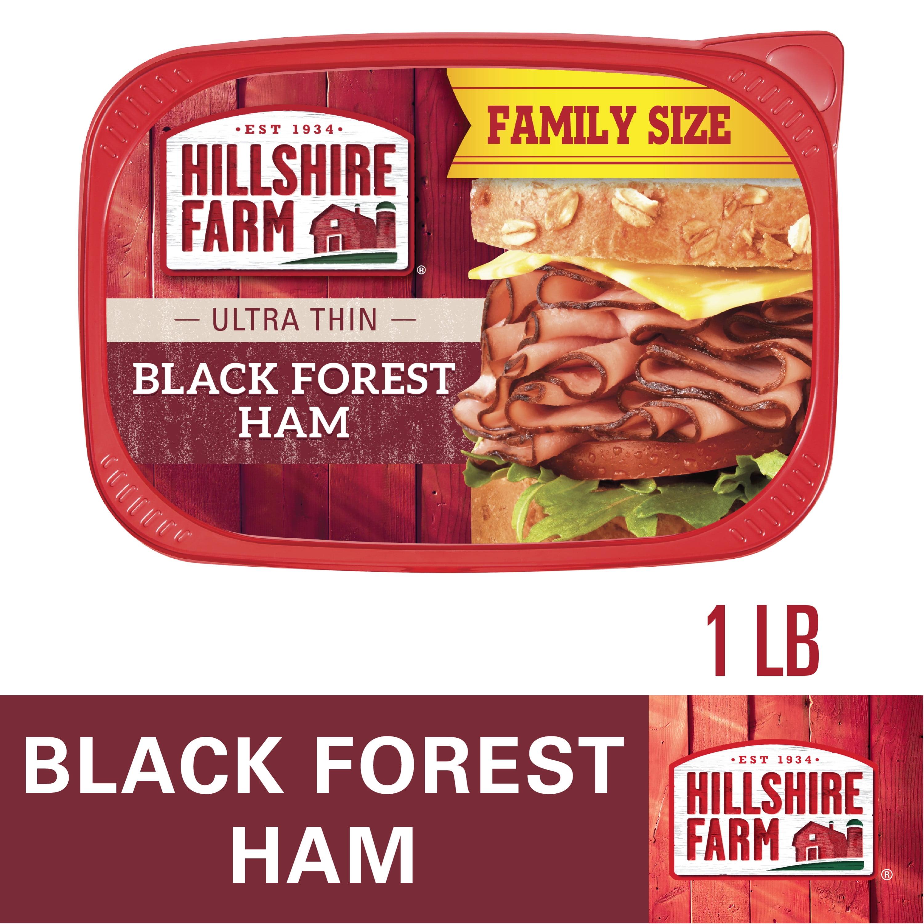 Hillshire Farm Sliced Black Forest Ham Deli Lunch Meat, 16 oz