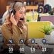 thumbnail image 2 of Bluetooth Headset with Microphone, Trucker Bluetooth Headset with AI Noise Cancelling and Mute Butto, 2 of 5