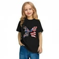 thumbnail image 5 of Toddler Casual Patriotic Tshirts Cotton Tee Shirts 4th of July USA Flag Graphic Tees Summer Cute T-Shirts Black， 5 Years, 5 of 7