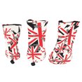 thumbnail image 3 of Club Head Cover, Internal Plush 3Pcs  Head Cover Waterproof British Flag  For Outdoor, 3 of 8