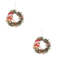 thumbnail image 1 of Injueey Guirnalda de Navidad artificial colgante simulación temática guirnalda de Navidad decoración reutilizable ornamento fotografía tipo tipo 6 2Conjunto, 1 of 6