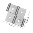 thumbnail image 2 of OULII 4Ud Bisagras De Puerta Doble Eje De Hierro Color Plata Para Uso En Hogar, 2 of 6