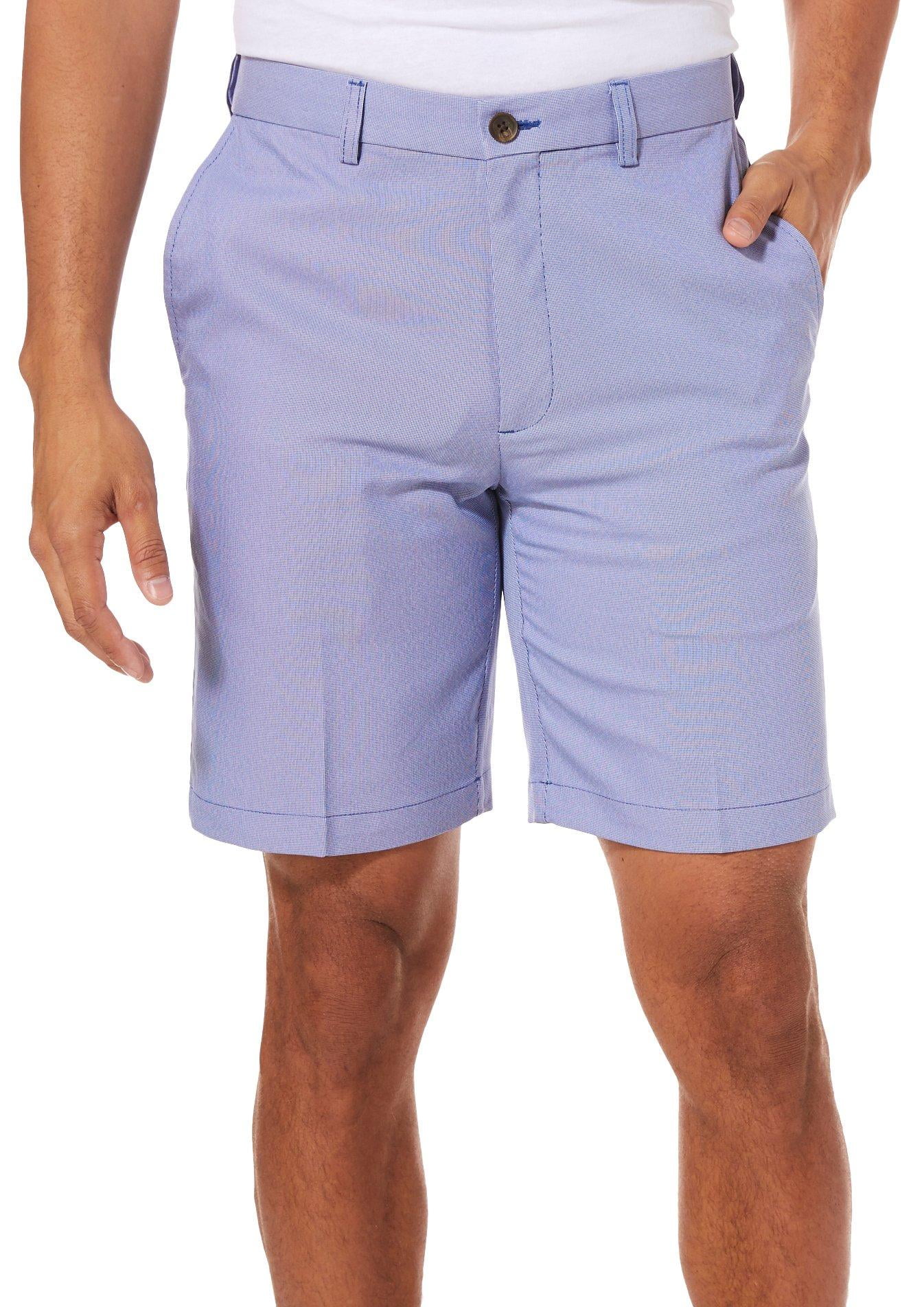 Haggar - Haggar Mens Cool 18 Pro Oxford Solid Shorts - Walmart.com ...