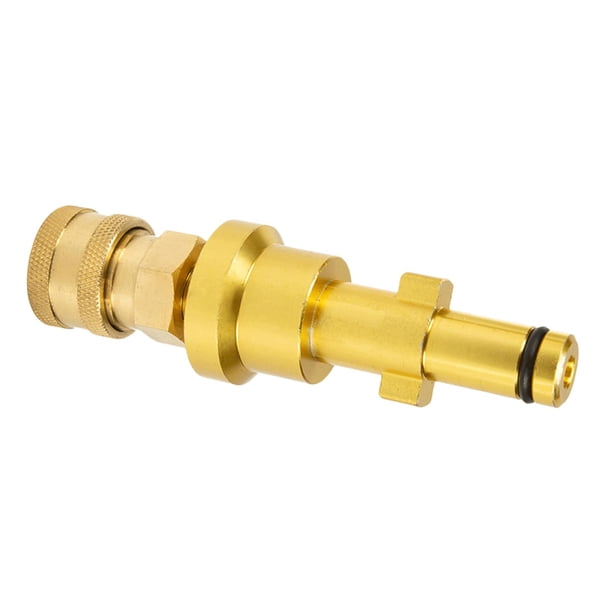 Adaptador de pistola rociadora para ra a presión para Karcher, convierte la conexión de bayoneta a 1/4 pulg. Conexión hembra de conexión rápida, E Sunnimix Conector de lavadora a presión