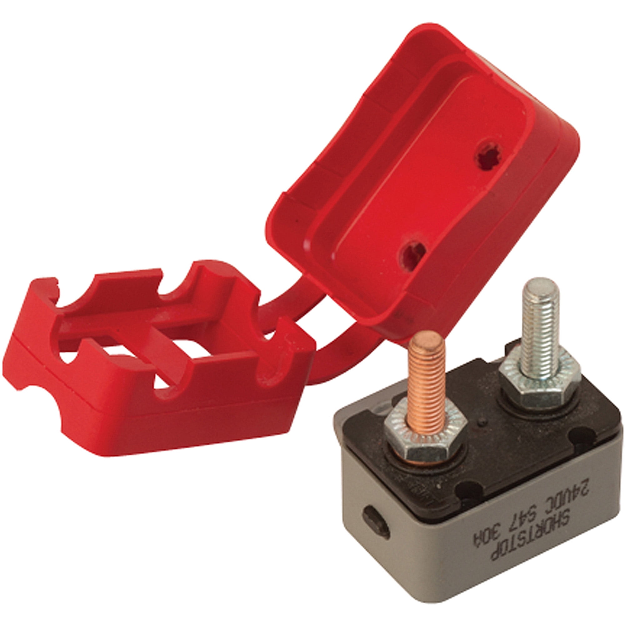 Sea Dog Resettable Circuit Breaker with Cover, 30 Amp, 12 or 24V by SEA DOG CORP